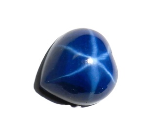 Zafiro Azul Estrella de 11x11 mm, 6 Quilates, Creado en Laboratorio, Cabujón Pulido con Efecto de Estrella de 6 Puntas para Joyería - Product Image 2