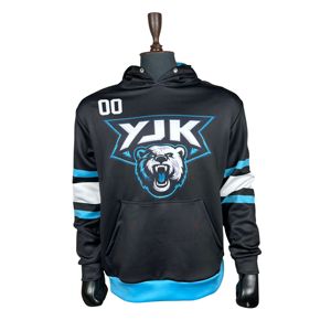 Sudadera con Capucha Personalizada al por Mayor de Fábrica para Hombre, Corte Regular, Tejido de Spandex/Poliéster Transpirable, Estampado de Goma en Relieve en la Parte Delantera - Product Image 2