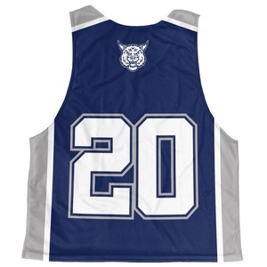OEM Custom Made Sublimated Reversible Lacrosse Pinnies 100% Polyester Breathable Jerseys Custom Printed Uniform for Adult/Youth - Product Image 4
