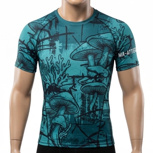 Camiseta Deportiva de Compresión para Hombre, Manga Corta, Estilo Bape, Camisetas para Hombre, Camisetas Deportivas para Hombre - Product Image 1