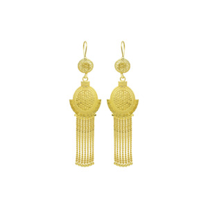 Juego de Joyería Nupcial Habesha Etíope y Eritreo Chapado en Oro de 14K, 18K y 24K, 5 Piezas, Estilo Africano, Turco y Dubái, Venta al Por Mayor - Product Image 4