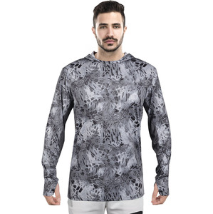 Long Sleeve Fishing Hoodie <b>Men</b> Fishing Hoodie Outdoor Fishing Hoodie Athletic Fishing Hoodies UPF 50+ Fishing Hoodie OEM Hoodies - Product Image 3