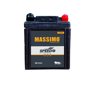 Batería de Plomo-Ácido para Motocicleta MASSIMO MB-2.5LC con Certificación ISO, la Más Vendida, con Ciclo de Vida de 225 HLE, para Compradores Mayoristas - Product Image 1