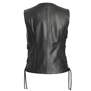 Guantes de cuero para hombre, de invierno, cálidos, con cierre de cremallera, forro de malla, piel de oveja auténtica, piel de vaca, transpirables, para motocicleta - Product Image 4