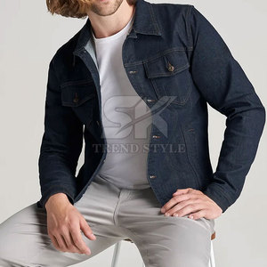 Veste en jean pour homme, prix bas, haute qualité, logo personnalisé imprimé, grande taille, respirante, veste d'hiver personnalisée pour homme - Product Image 4