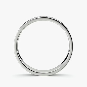 Anillo de Diamantes Cultivados en Laboratorio con Diseño de Cigarro Plano y Fila Única de Diamantes en el Borde - Product Image 4