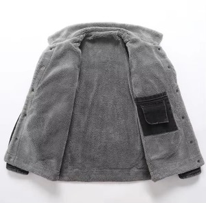 Custom Logo Jean <b>Jacket</b> Washed Solid Color Boyfriend <b>Men</b> <b>Denim</b> <b>Jackets</b> - Product Image 6