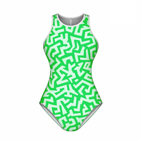 Novedades: Traje de Baño Deportivo Reductor para Playa, Transpirable, con Control de Abdomen, Estampado Frontal, Secado Rápido, Impermeable, Corte Alto
