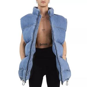 Doudoune d'hiver en Jean à manches détachables de haute qualité, 2022 - Product Image 3