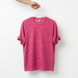 T-shirt Homme Oversize Vintage Délavé Coupe Boxy avec Poche Style Unique - Product Image 5