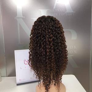 Peluca de pelo humano vietnamita transparente Frontal de encaje rizado birmano al por mayor de fábrica de 30 pulgadas de largo extensiones de pelo de alta calidad - Product Image 4