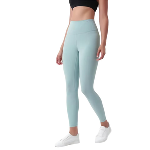 Women's High Waist Yoga <b>Leggings</b> Full Length Tight Elastic Polyester/Cotton Four-Way Stretch Breathable Eco-Friendly Waterproof - Product Image 2