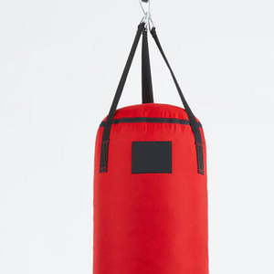 Sac de boxe en tissu Oxford rouge, rempli de sable, avec fermeture éclair, pour entraînement d'arts martiaux pour adultes - Product Image 5