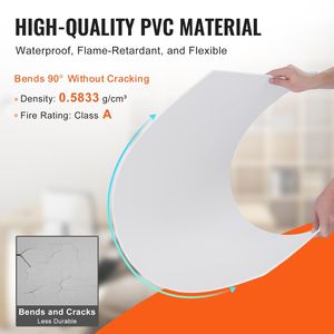 Confezione da 12 Piastrelle per Controsoffitto in Schiuma PVC Premium 24 X 24 Pollici, Facile Installazione, Ignifughe e Flessibili - Product Image 3