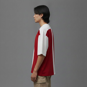 เสื้อยืดโอเวอร์ไซส์ผ้าฝ้าย 100% ระบายอากาศได้ดี เป็นมิตรกับสิ่งแวดล้อม พิมพ์ลายตามสั่ง พร้อมโลโก้ OEM สำหรับผู้ชาย ทรงหลวม สไตล์ฮิปฮอป - Product Image 2