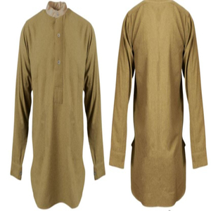 Chemises décontractées pour hommes en flanelle à manches longues, col rabattu, boutonnées sur le devant, en laine, à 3 boutons, reproduction des insignes militaires britanniques de la Seconde Guerre mondiale - Product Image 4