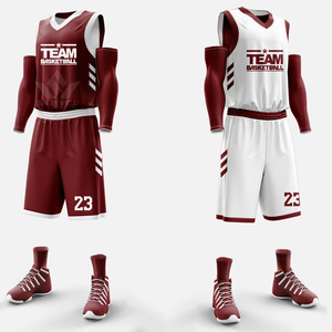 Ensemble d'uniformes de basketball réversibles personnalisés noir et bleu sarcelle, maillot sans manches, short et manchons de compression, tenue d'équipe adulte - Product Image 1