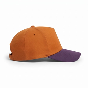 Casquette Snapback classique 5 panneaux réglable unisexe en sergé, style décontracté, couleur unie, taille adulte, toutes saisons, vente en gros OEM - Product Image 4
