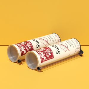 Vente en gros de contenants à sushi biodégradables et écologiques en papier kraft, taille personnalisée, boîte tube imprimée en quatre couleurs - Product Image 3