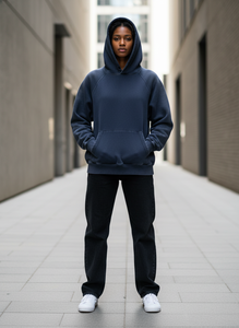 Sudadera con Capucha Personalizada con Lavado Ácido OEM ODM, MOQ Bajo, 500GSM, Estilo Vintage Desgastado, Oversize, de Forro Polar, Lisa, para Hombre y Mujer - Product Image 4