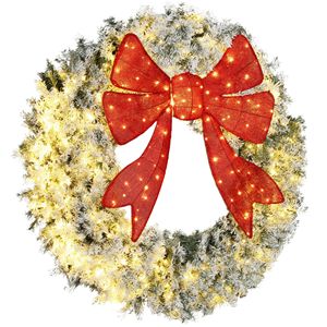 Guirlande de Noël avec ampoules dorées et blanches, personnalisable, en PVC plastique, taille moyenne, pour décorations de maison, livraison gratuite le week-end - Product Image 2