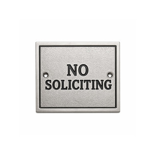 ป้ายโลโก้โลหะแบบนูนสั่งทำจำนวนมาก ป้ายห้ามเข้าบ้านสำหรับติดประตูบ้าน - Product Image 4