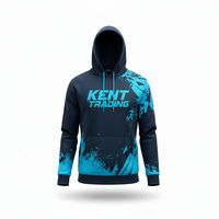 Sweat à capuche de sport personnalisé tendance pour l'hiver, entièrement sublimé, léger, respirant, anti-transpiration, 100% polyester, pour adultes, OEM