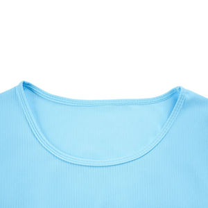 T-shirts de sport à séchage rapide pour femmes et hommes, personnalisables, à manches courtes, col extensible, couleur unie, coupe oversize, tricotés, au design unique - Product Image 5