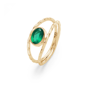 2026 New Designer Natural Green Onyx Oval Shaped Gemstone <b>Rings</b> 925 <b>Sterling</b> <b>Silver</b> Handmade <b>Stacking</b> <b>Ring</b> Factory Price Jewelry - Product Image 6