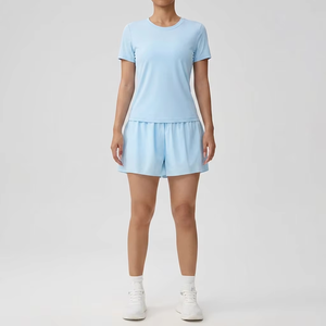 Jupe plissée personnalisée pour femme, taille haute, 2 en 1, sportive, pour la course à pied, le tennis, le paddle, le golf, le pickleball, avec poche - Product Image 2
