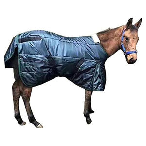 Manta de Invierno Impermeable para Caballos Pequeños 420D de Peso Medio con Envoltura para el Vientre - ¡Gran Oferta! |   Alfombra para Exteriores de 46 Pulgadas - Product Image 2