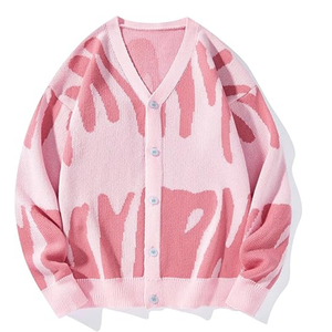 Suéter tipo cárdigan clásico de punto con botones para hombre - Product Image 1