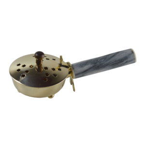 Brass Incense Burner with Sandalwood Handle Indoor Home Decor Anti-Odour Indian Incense Holder Natural Fragrance Design - Product Image 5