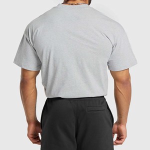 Camiseta Deportiva de Punto para Gimnasio, 100% Algodón, Secado Rápido, Transpirable, Manga Corta, Ropa Deportiva para Hombre, Nueva Llegada - Product Image 3