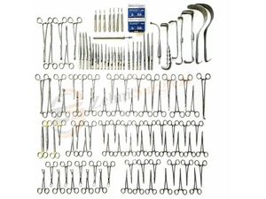 108 PCS Basic Laparotomy Set Surgical Instruments Kit Stainless Steel General Surgery OEM Laparotomy set - Product Image 3