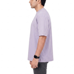 เสื้อยืดคอกลมผู้ชาย ดีไซน์สั่งทำได้ ทันสมัย สีพื้น ทรงโอเวอร์ไซส์ แขนสั้น ทรงเข้ารูป ใส่สบายสำหรับฤดูร้อน - Product Image 2