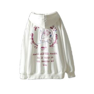 Sudaderas con Capucha de Algodón 100% de Alta Calidad y Bajo MOQ, Personalizadas con Impresión de Letras por Transferencia de Calor, Logotipo, Sudadera con Capucha de Manga Larga, Ropa Urbana - Product Image 2