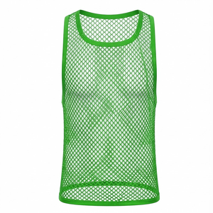 Factory Price Breathable Quick Dry Eco-Friendly Plain Dyed Men Sports <b>Mesh</b> Sleeveless Tank <b>Top</b> Summer - Product Image 1