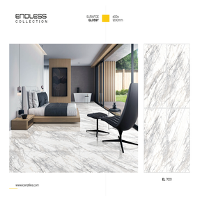 Azulejos de Porcelana Mate de Diseño Moderno, 600x1200mm, 8mm de Grosor, para Pisos Interiores de Dormitorios, Directo de Fábrica, para Uso en Apartamentos - Product Image 3
