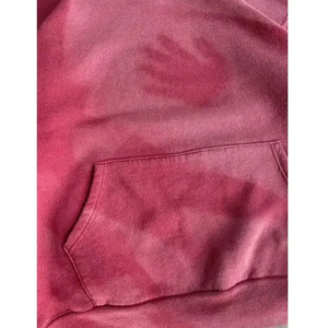 Sudadera con capucha de algodón grueso de alta calidad para hombre, con cremallera, color liso, efecto desgastado por el sol, lavado ácido personalizado, rasgada, vintage, desgastada, de forro polar, para invierno - Product Image 4