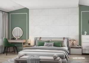 Carrelage en porcelaine moderne à effet mat sculpté 60X120CM 600X1200MM 24X48 Grand format Designer pour sols et murs Intérieur Extérieur Résidentiel - Product Image 2