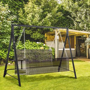 Supporto per Altalena da Giardino in Metallo Resistente, Capacità di Carico 660 LBS, per Interni/Esterni, per Cortile, Patio, Prato - Product Image 2