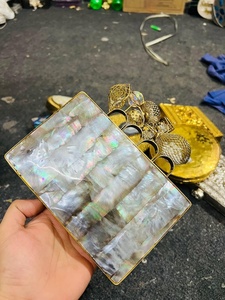 Luxury Crafts Women's Fashion Clutch Handbags Elegant Evening Purses <b>Bags</b> with Mother Pearl Inlay Design for Ladies and <b>Girls</b> - Product Image 6