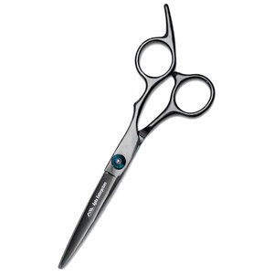 Tijeras de peluquería de acero inoxidable para salón y hogar, mango ergonómico, color negro, 6.5 pulgadas, tijeras profesionales para cortar el cabello - Product Image 1
