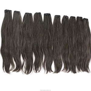 Mechones de cabello humano virgen camboyano seleccionados, sin procesar, que mantienen las cutículas intactas, un grosor consistente y un tono natural. - Product Image 6