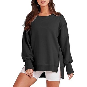เสื้อสเวตเชิ้ตผู้หญิงคุณภาพสูง ทรงหลวม โอเวอร์ไซส์ คอโอ ไหล่ตก คอกลม - Product Image 3