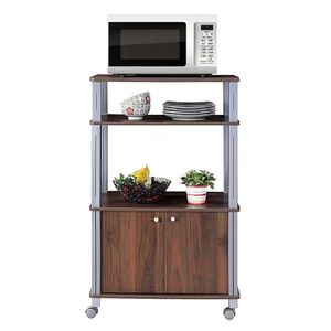 Walnut Multi-Functional Kitchen Storage Rack for Kitchen Islands & Carts - Product Image 6
