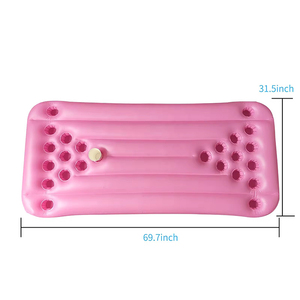 Nhà máy tùy chỉnh dày PVC màu hồng Inflatable bia <span class=keywords><strong>Pong</strong></span> Float Hồ bơi cho sông bơi & bên trò chơi - Product Image 2