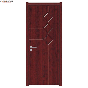 Puerta Interior de Madera Sólida MDF Precolgada, Resistente a la Humedad, de Diseño Moderno Vietnamita, Fácil de Instalar, para Baño, Oficina o Villa - Product Image 1