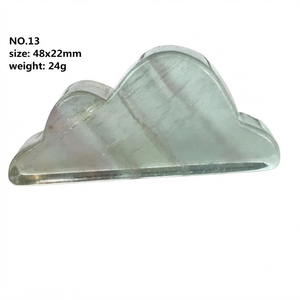 Cristal de fluorita arcoíris tallado en forma de nube, piedra preciosa, cristal de nube, decoración para el hogar, mayorista de cristales tallados en forma de nube - Product Image 2